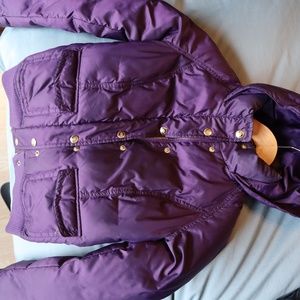 Juicy Couture purple down puffy jacket
